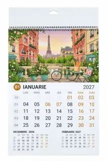 Calendar A3 policromie Peisaje - 12 coli 2027