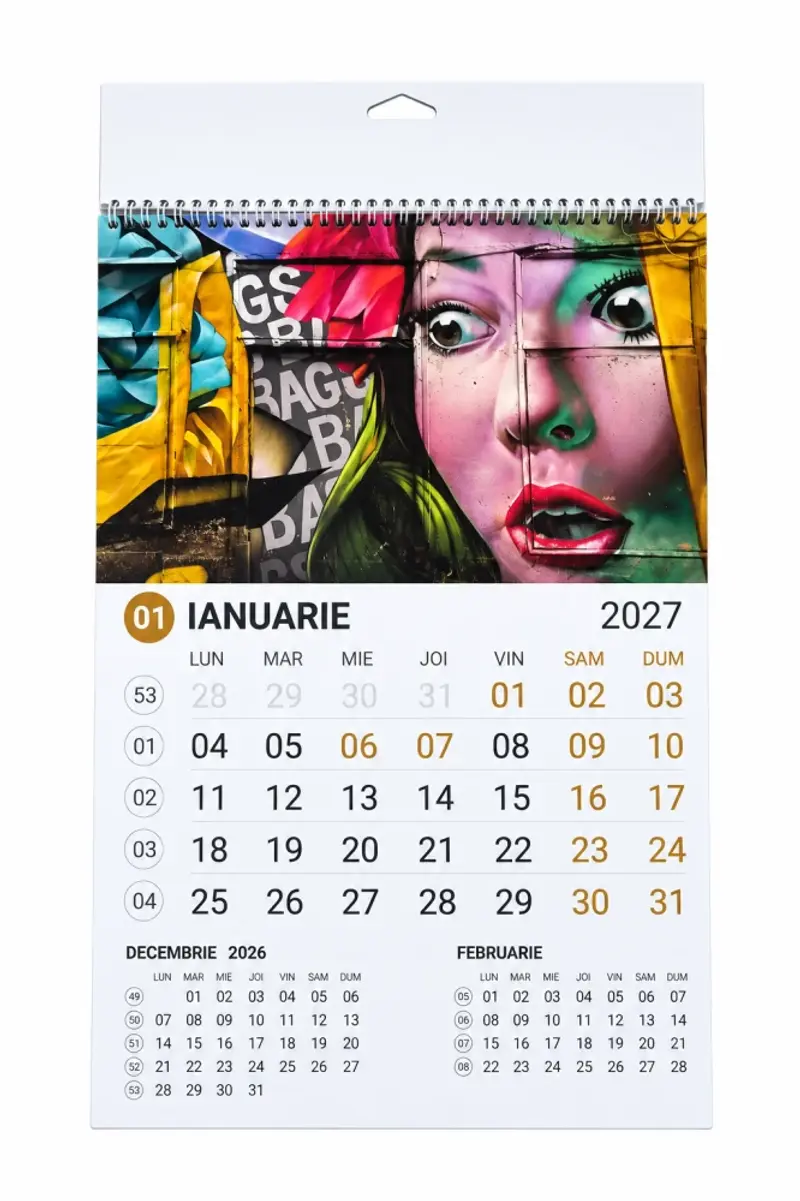 Calendar A3 policromie Graffiti 2027