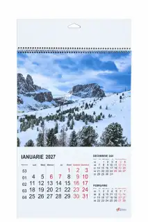 Calendar A3 policromie Natura - 12 coli 2027