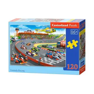 Puzzle 120 piese, Competitie Formula 1 - Castorland