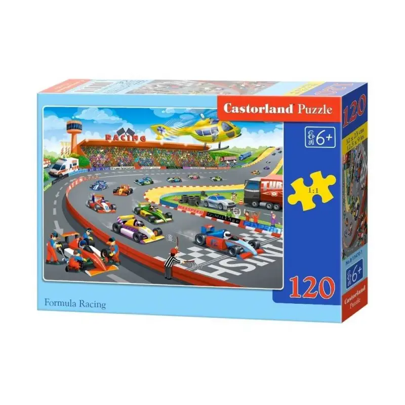 Puzzle 120 piese, Competitie Formula 1 - Castorland