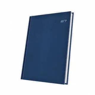 Agenda datata saptamanala A4 128pag Noli coperta piele sintetica Albastra 2027
